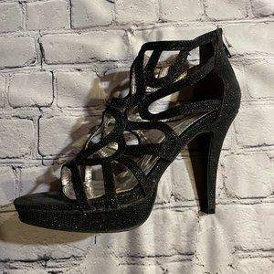 Black & Sparkly, Report, Dress Heels, Size 8